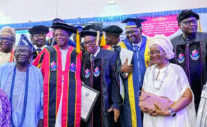 Oba Ladoja, Sunmonu, others receive honorary doctorates as Lead City graduates 3,379